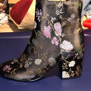 Floral booties